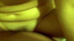 pov homemade couple sex close-up in the tub with splashing water