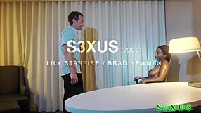 oh man lily starfire rides brad newman's monster cock down the rabbit hole so tight