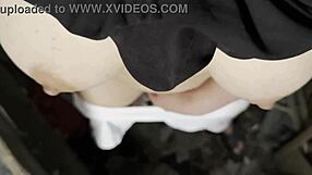 Juicy hairy village girl spreads pussy lips masturbating hard to orgasm in hut!