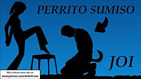 Spanish Mistress JOI Transforms You into Personal Dog Pet with Foot Commands