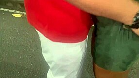 Esposa screams wild getting fucked hard by stranger outdoors!!