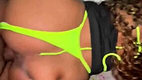 Brazilian Bikini Wife Bends for Husband's Friend's Cock in POV