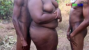 chubby milf bends for bbc creampie then rides more