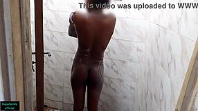 african petite teen bathes in homemade casting interview with alice nf