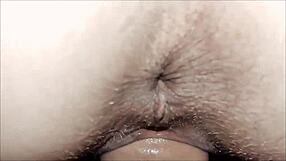 Intimate Close-Up of Amateur Milf's Homemade Anal Assfucking in POV