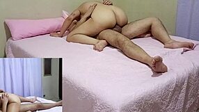 Wife Rides Brazilian Hubby's Cock Wild in Bed!