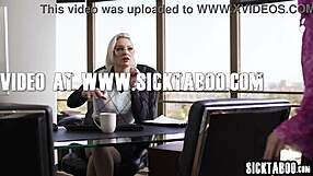 hot boss joins horny assistant to fuck victoria voxxx's big latina ass in taboo lesbian 3some fingering and licking