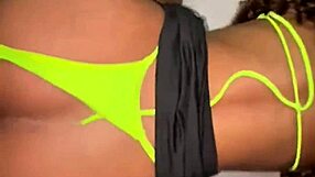 Brazilian Bikini Wife Bends for Husband's Friend's Cock in POV