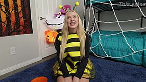 step sis kallie taylor begs bro for her candy cock in taboo ride??