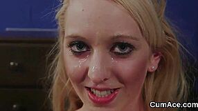 i'm that naughty slut taking bukkake facial swallowing every jizz drop pov