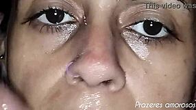Prostitute sucks my monster cock deepthroat gagging until cumshot mouth swallow submissive
