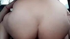 Dogging wife bends over car sucking stranger's cock for cuckold thrill!