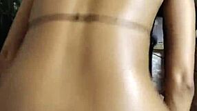 husband couldn't resist making hairy wife sit on his face for wild licking