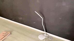 brazilian babysitter's shaved pussy gets fully fucked in sheer fishnets by condo guy