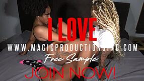 I got caught home alone with my hot ebony mother-in-law in kinky lesbian strapon play