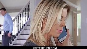 Hot MILF Alexis Fawx caught nude orgasming big tits cougar sexy pants down