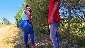 Miss Apple Bottom shy village girl freaks in bed