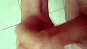 bisexual bathroom masturbation leads to explosive cumshot
