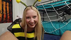 step sis kallie taylor begs bro for her candy cock in taboo ride??