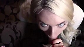 submissive chubby celestina blooms deepthroats boss cock before creampie pussy fuck