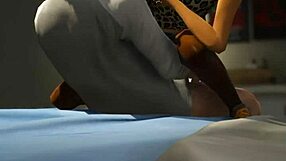 college babe rides cowgirl then bends over doggystyle in dorm. gta 5 game sex with hard fucking action.