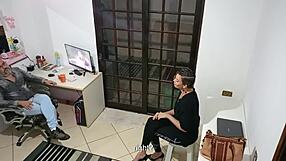 Blonde Milf Blackmailed Bent Over In Dancer Casting Creampie