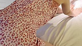 WOW Flower Print CAMISOLE Teases SKINNY ASIAN Legs!