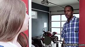curvy alex chance deepthroats and titty fucks big black monster cock hardcore