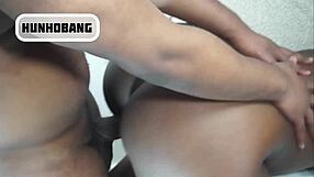 ebony homemade doggystyle creampie keeps her juicy pussy dripping nonstop