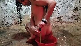 Teasing Anal Fun With A Pickle Up That Ass