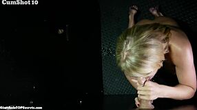 heading to cumshot eleven with rachel's tongue action