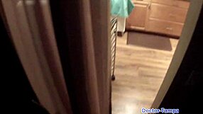 dr tampa trades sex backstage, helena price spreads small tits pussy in latex gloves and glasses 😈🔥