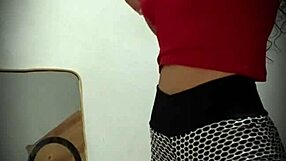 hidden cam catches colombian model's perfect tits and pussy outdoors