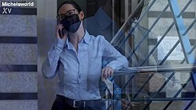 Hey wife flashing braless tits downblouse outside 😏