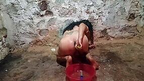 Teasing Anal Fun With A Pickle Up That Ass