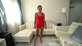 Anty Teaches Bent Over Doggy Sex to Inexperienced Brunette Latina Rookies