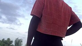 crazy bitch twerks half naked through forest