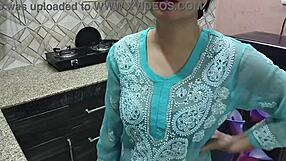 Desi indian big boobs stepmom seduces stepson in kitchen teaching hardcore fuck hindi