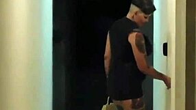 coming back from vacation friend shows his corner whore getting fucked hard