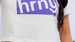 Sexting Boyfriend, Sexy Latina Teen Fingers Shaved Wet Pussy On Phone