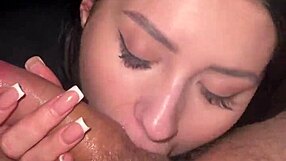 her throat takes a massive load gagging and swallowing every drop outdoors