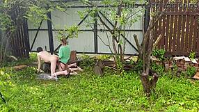 anastasia mistress pegs slave sasha earth outdoors with huge strapon