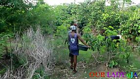 african farmers' hardcore love on farmland throbs with wet ebony passion and squirting