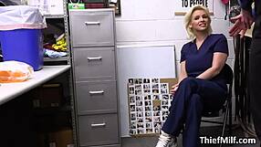 bam! pound big tit nurse thief doggystyle hardcore in backroom hospital!