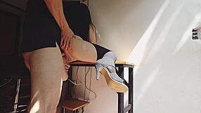 Dirty old man pays to rim juicy ass bareback creampie