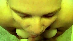 First-time BBW wife tries golden shower and it's hilariously messy!