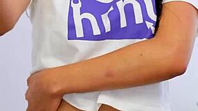 Sexting Boyfriend, Sexy Latina Teen Fingers Shaved Wet Pussy On Phone