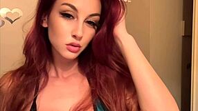 Italian Artemisia Love Smokes in Micro Bikini Big Tits Tease