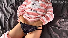 whoa petite teen 18+ masturbates tiny tits pussy to squirt 💦