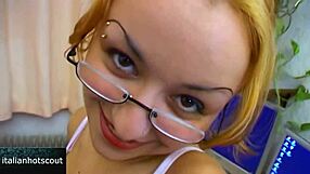 Glasses Blonde Slut Bent Over Doggystyle Fucked Raw